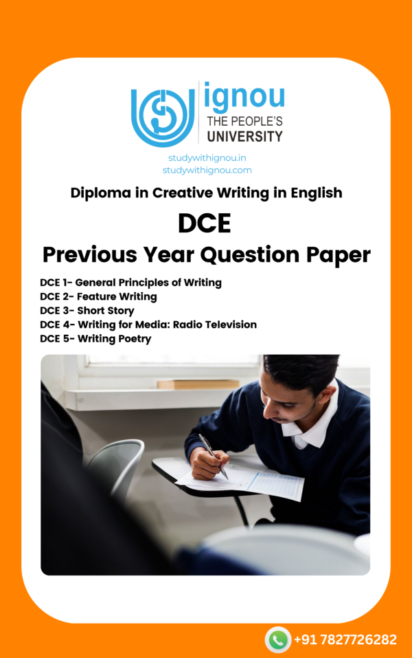 Diploma in Creative Writing in English (DCE)