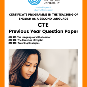 Certificate in Teaching of English as a Second Language (CTE)