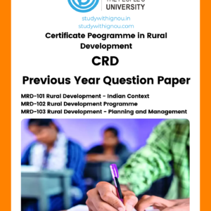 Certificate in Rural Development (CRD)
